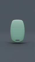 Smart key holder in frosted mint polymer