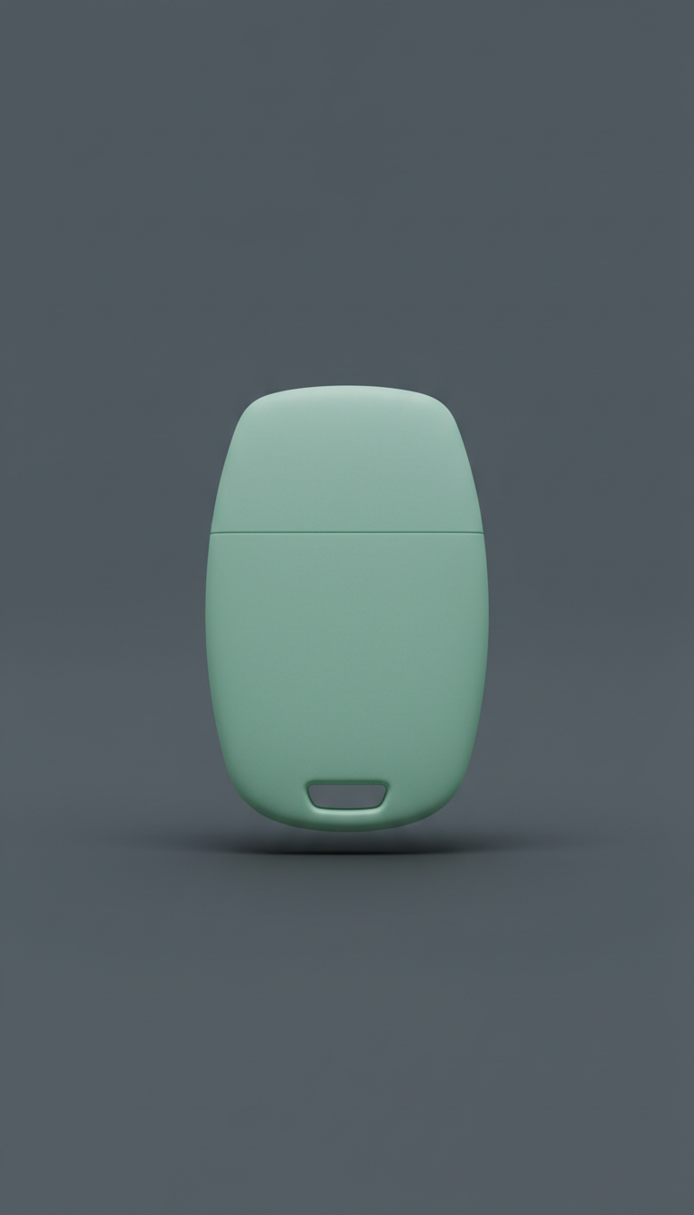 Smart key holder in frosted mint polymer