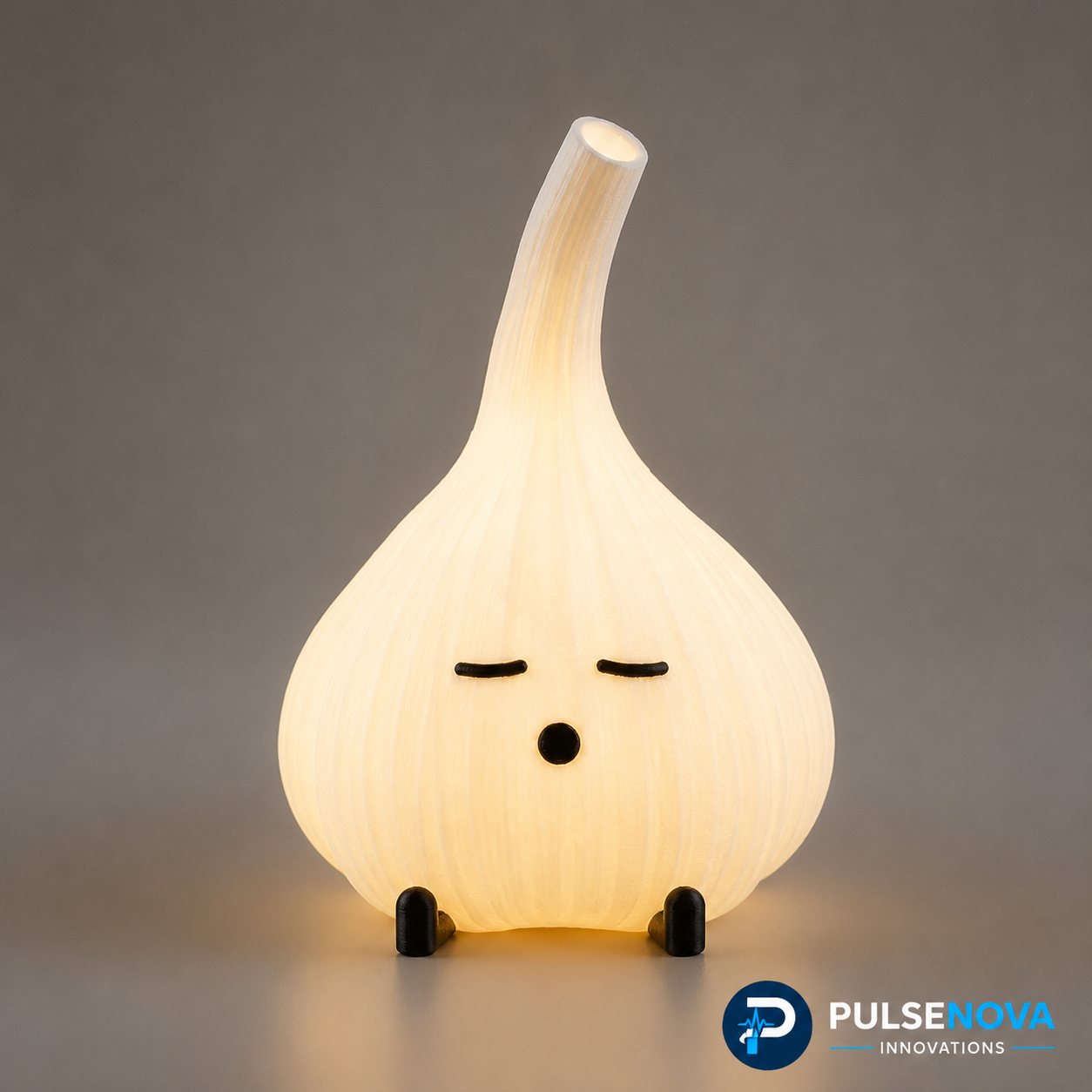 Garlic Night Light Lamp - Cute Cozy Glow (14cmx10cm)