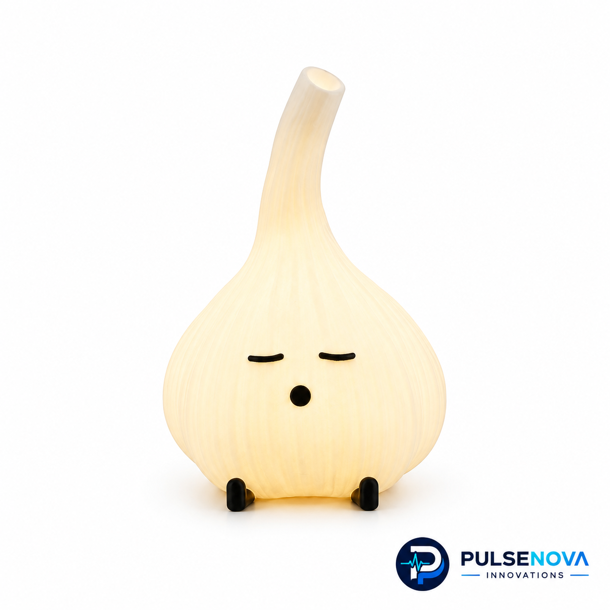 Garlic Night Light Lamp - Cute Cozy Glow (14cmx10cm)