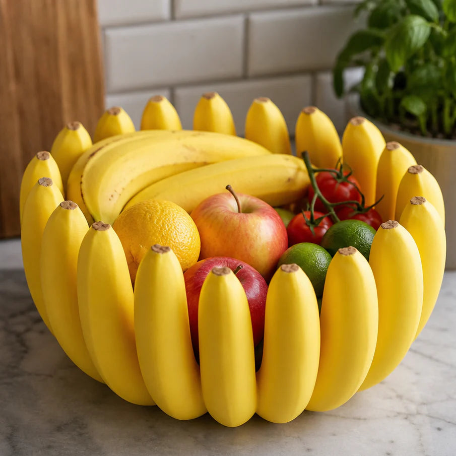 Banana Bowl – Fruit, Vegetable Storage Container & Organizer