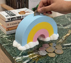 Rainbow Cloud Piggy Bank
