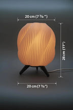 Twist Smart Glow Table Lamp, Sculptural Shade, App-Controlled (16M Colours)