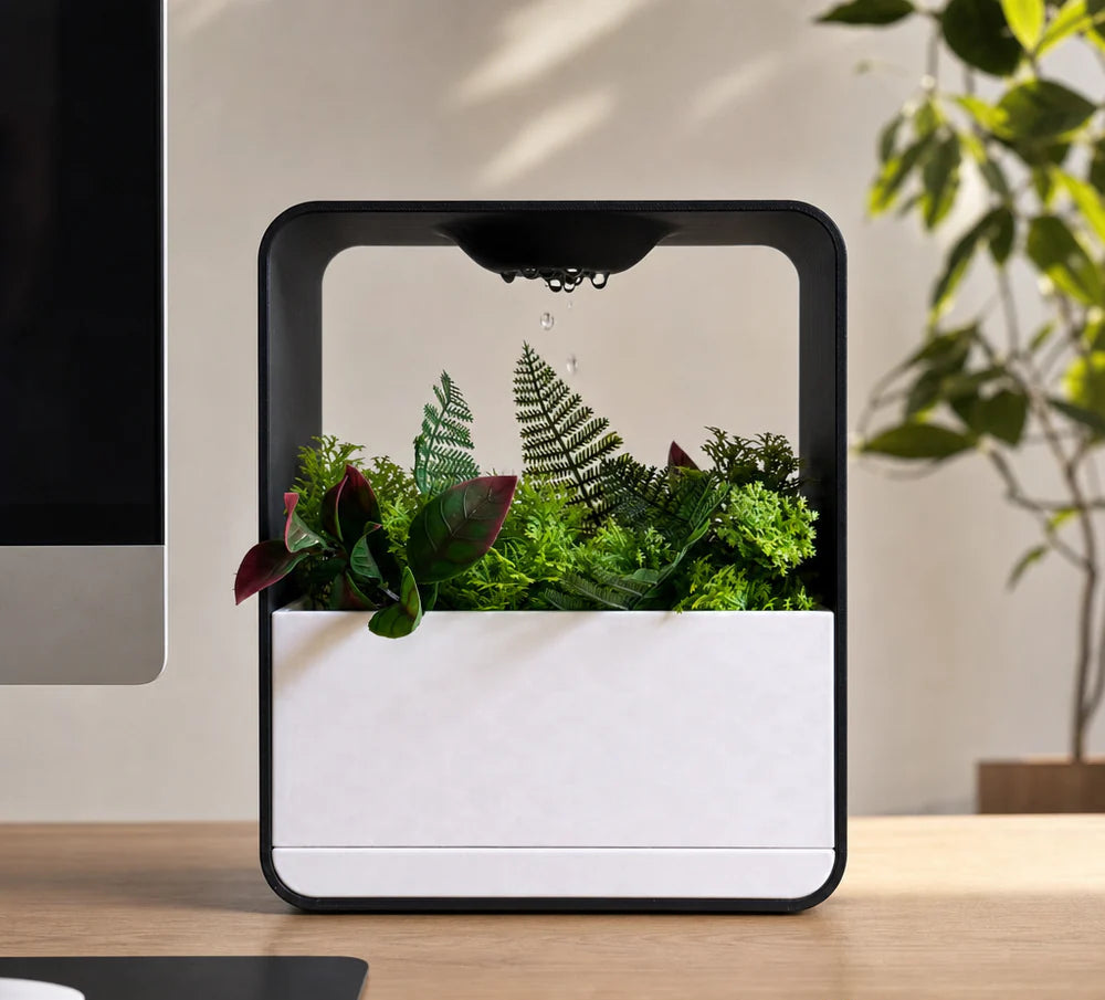 Cloud XL Self-Watering Desk Planter Vase with Drip Tray