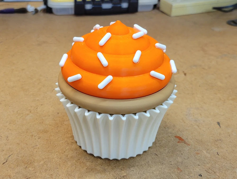 Cup Cake Container - Two Part Storage