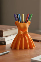Dress-Shaped Pen Holder (Single Colour)