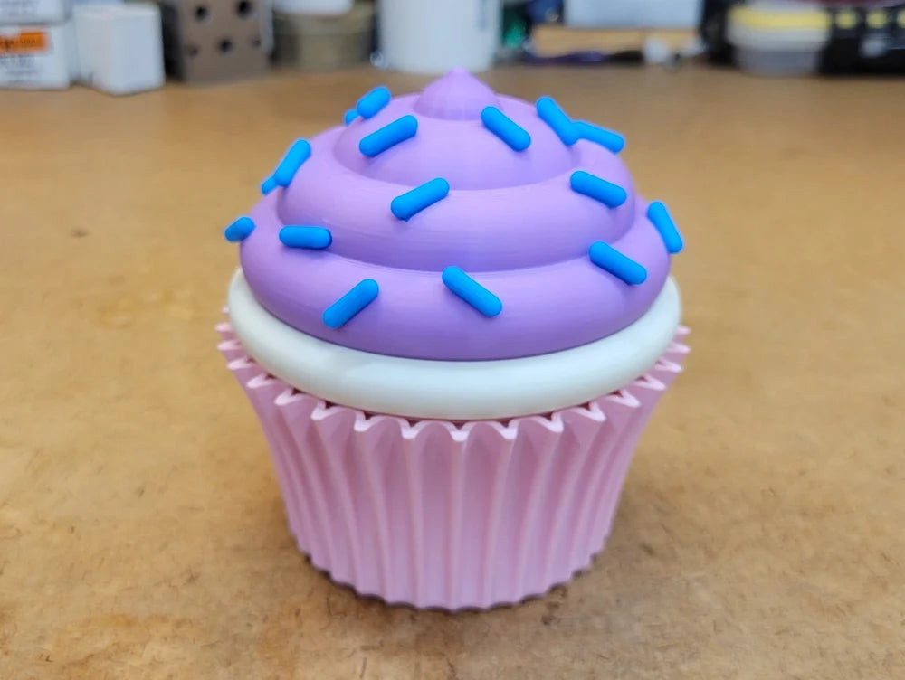 Cup Cake Container - Two Part Storage