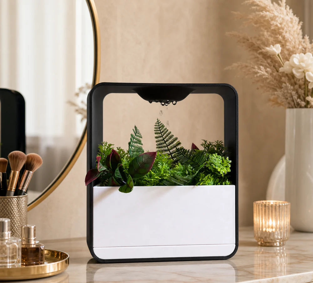 Cloud XL Self-Watering Desk Planter Vase with Drip Tray