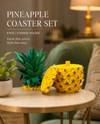 Pineapple Coaster Set (8 Pcs In One Set)