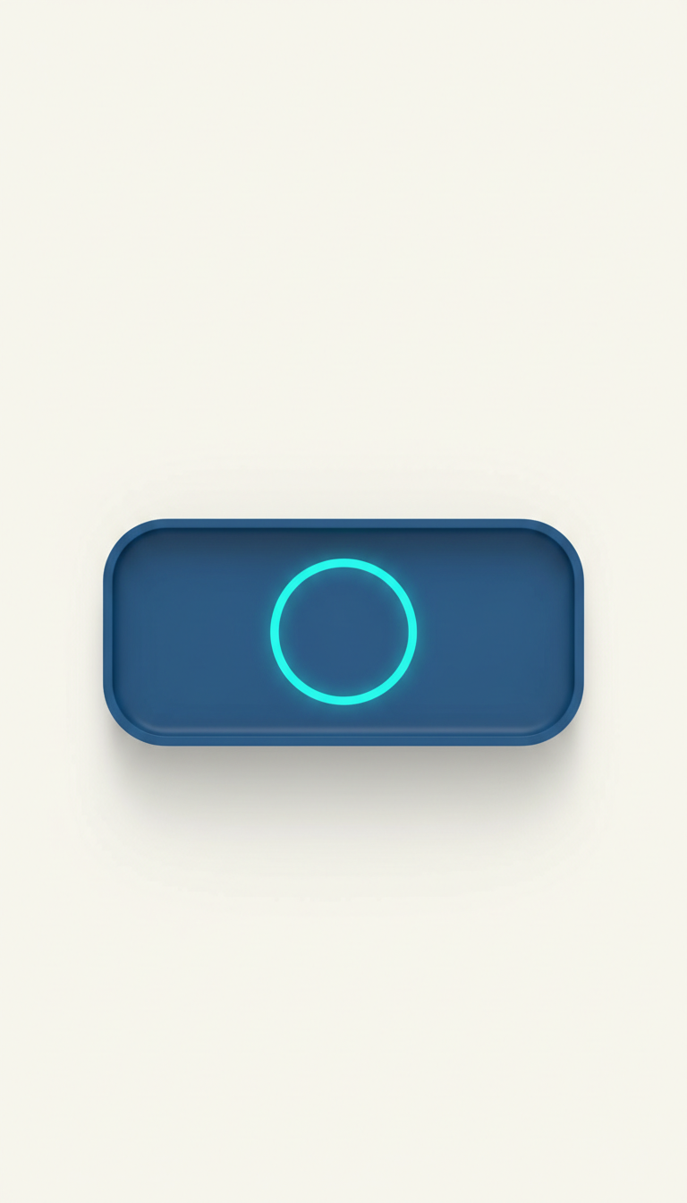 Wireless charging tray in pulse blue composite