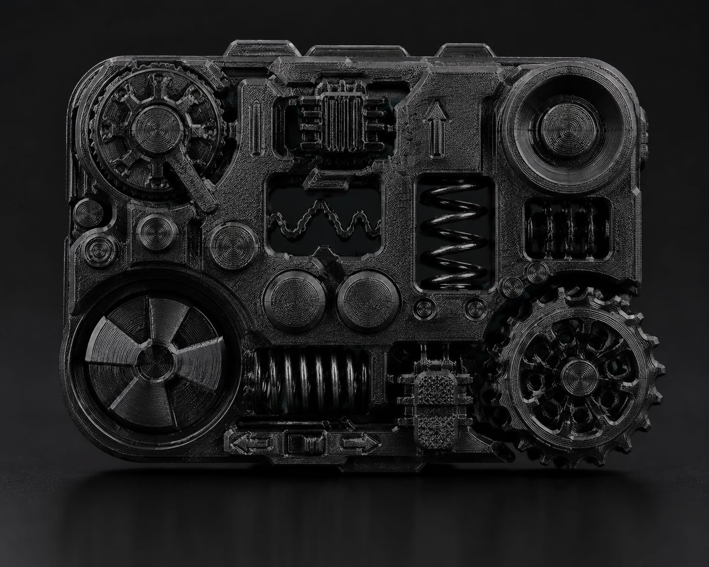 3D Printed Mechanical Fidget Panel | Interactive Desk Toy | Premium EDC Fidget Gadget