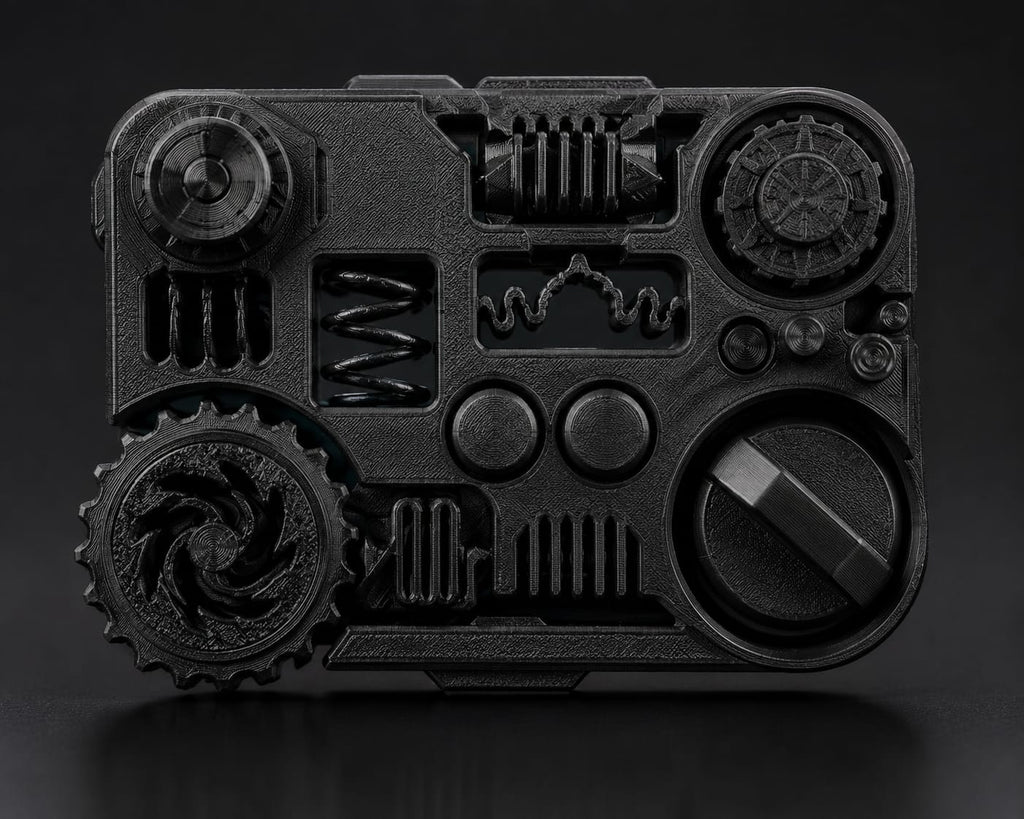 3D Printed Mechanical Fidget Panel | Interactive Desk Toy | Premium EDC Fidget Gadget