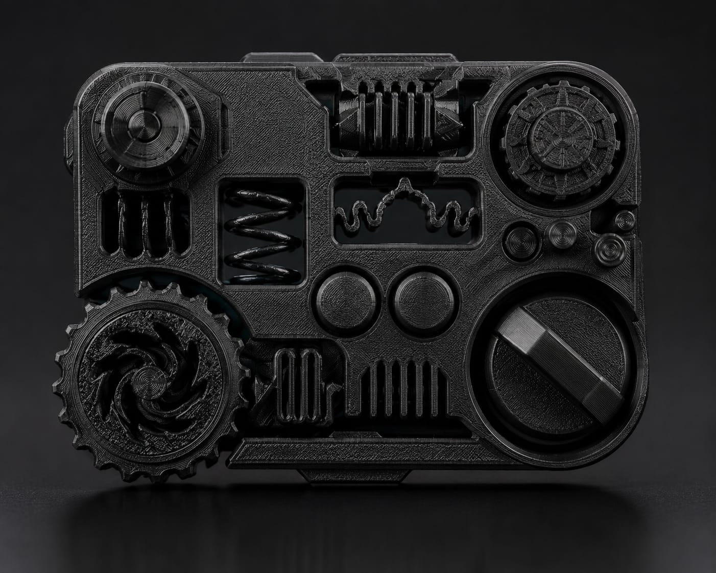 3D Printed Mechanical Fidget Panel | Interactive Desk Toy | Premium EDC Fidget Gadget